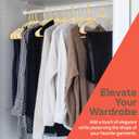 Plastic Clothes Hangers  Heavy Duty Hanger Set, for Organizing Clothes, Dresses, and Coat, Holds Up to 5 lbs, Space-Saving Hangers with Non-Slip Shoulder Grooves, Pack of 5, Yellow