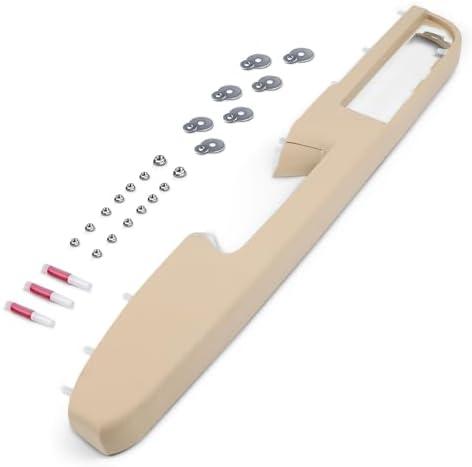 80995 Front Left Driver Side Armrest Repair Kit Fit for Chevy Silverado Suburban Tahoe Avalanche For GMC Sierra Yukon 2010-2014 Door Panel with Release Handle Above Armrest 27In - Tan - GM# 84127282