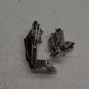 180 Degree Hinges Frameless Cabinet Doors Hinges Concealed Hydraulic Adjustable Mounting Hinges Soft Closing Nickel-Plated Steel Buffer Dampers for Wardrobe,1 Pair (Full Overlay)