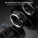 K&F Concept EF to EOS R Adapter, Auto Focus Lens Mount Adapter for EF EF-S Lens Compatible with Canon EOS R Mount Cameras