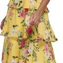 Jessica Howard Women's Style Maxi Sleeveless Chiffon (Yellow, 12/L)