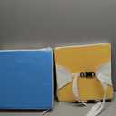 Kalawen Upgraded 2Pcs PU Washable Straps Safety Buckle Toddler Booster Seat for Kitchen Chair, Portable Travel (Blue)