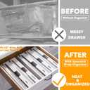 SpaceAid WrapNeat 2 in 1 Wrap Organizer with Cutter and Labels, Plastic Wrap, Aluminum Foil and Wax Bamboo Dispenser for Kitchen Storage Organization Holder for 12" Roll (White)