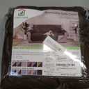 U-NICE HOME Sectional Couch Cover for Dogs Chaise Lounge Reversible Sofa Cover Furniture Protector Cover for Pets with Elastic Adjustable Strap (Chaise Lounge, Coffee/Beige)