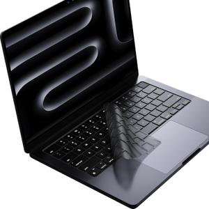 Premium Keyboard Cover Protector, Ultra Thin Keyboard Skin for M2 M3 M4 MacBook Air 15", M2 M3 M4 MacBook Air 13.6", 2024 2023 2022 2021 MacBook Pro 14" 16" M4 M3 M2 M1 Chip Pro/Max (Translucent)