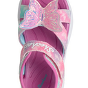 Skechers Jumpsters Butterfly Light Up Girls Shoes Child Size 3
