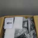 Solar Outdoor Post Lights 2 Pack, Dusk to Dawn Outdoor Column Light with Pier Mount Base, Black Exterior Solar Powered Pole Light for Outside Porch Yard Pathway Driveway