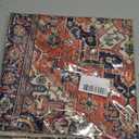 ZHOUYETAK Red Carpet Pillow Covers 18x18 Inch Set of 2, Boho Rug Print Outdoor Decorative Vintage Rustic Throw Pillow Linen Red Carpet Couch Cushion Case for Chair Sofa Bedroom Living Room