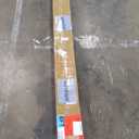 Solid Red Oak Handrail Kit with Wall Returns and Wall Mount Brackets (Matching Screws Included). 6010 Profile Unfinished. Indoor Use Only. (5 Ft, Brush Nickel)