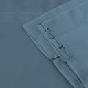Turquoize Blackout Curtain Valances Solid Rod Pocket Scalloped Valances Short Curtain Panels for Kitchen Window/ Bedroom/ Barthroom, 52" x 18" Inches, 2 Panels, Citadel