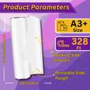 Colorfairy DTF Transfer Film Roll 13" x 328', A3+ Double-Sided Matte PET Heat Transfer Paper, Universal for All T-Shirts & Dark Fabrics, Vibrant Colors, Easy Peel Hot/Cold