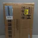 SICOTAS Rattan Nightstand Set of 2, Rattan Decor Drawer with Brass Knobs Night Stand Bedside Table Boho End Tables Side Tables with Storage Shelf for Bedroom,Small Space (Carbon Cherry)