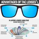 Arjien 3 Pack Polarized Sunglasses Men, Mirror Lens Mens Sunglasses for Driving Fishing Golf, UV400 Protection Sun Glasses