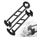 Multifunctional Sink Wrench, 2 Piece Basin Faucet Wrench Set, Plumbing Tools for Tight Spaces, Kitchen and Bathroom Installation Tool for Homeowners