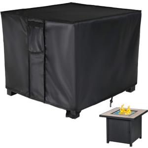 Fire Pit Cover,30 Inch Square Firepit Covers 30x30 for Outdoor Gas Fireplace,Fire Pit Table Covers Square - 30x30x25 Inch