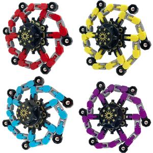 Fidget Toys Transformable Fidget Spinners ADHD Tools for Kids Adult Teen Toddler Autism Sensory Toys Juguetes para Nios 4 Pack Party Favors for Kids