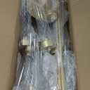 5 Arm Candelabra with Acrylic Lampshade Set of 4 Gold Candelabra for Wedding Table Birthday Party Home Decoration 39.4'' Candle Holder Fit LED Taper Candles