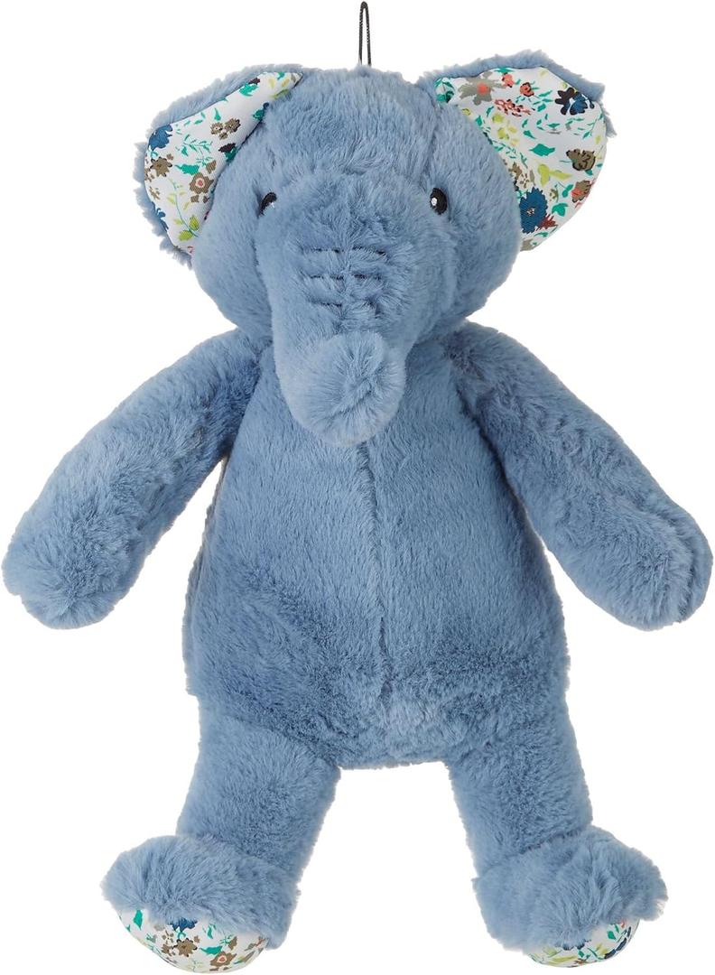 Petlou Dog Plush Toys,Crinkle Toy, Interactive Stuffed Squeaky Toys Chew for Medium Small Large Dogs,Cute (15" Promo Elephant-Blue)