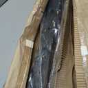 Muzata 42in Black Modular Cable Railing Post Side Mount Level Drilled RW47
