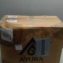 AYURA Retractable Garden Hose Reel 100 ft x 1/2 inch with Pro Metal Shaft, Heavy Duty Automatic Garden Hose Reels with Kink-Free Rewind and Lock at Any Length, Wall Mount Water Hose Reel for Outside (Green)