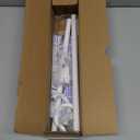 TVWOO Wrap Around Curtain Rods,White Curtain Rods 28 to 48 Inch,5/8 Inch Adjustable Blackout Curtain Rod Set with Bracket,Room Darkening Single Window Rod,Metal Hidden Curved Drapery Rods 28-48",White