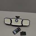 Solar Lights Outdoor Waterproof- 2800LM 200LED Solar Motion Sensor Lights, 3 Heads & 3 Modes Flood Lights, 270 Wide Angle Solar Powered Security Lights for Yard(1 Pack) (Black)