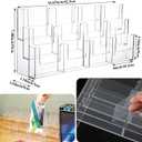Kigley Acrylic Brochure Holder Pamphlet Display Stand, 3 Tier 12 Pockets Clear Flyer Holder Tabletop Magazine Rack for Countertop Office, Literature Pamphlet, Document, Sign, Folders