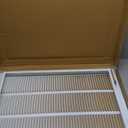 16" X 25 Steel Return Air Filter Grille for 1" Filter - Removable Face/Door - HVAC Duct Cover - Flat Stamped Face - White [Outer Dimensions: 18.5 X 26.75]