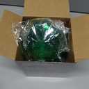 4 Pack Jewel Ornaments 3.9"- 6.2" Acrylic Rectangle Jewel Hanging Decors Christmas Tree Hanging Ornaments Glitter Xmas Rectangle Gemstones for Wedding Holiday Party Decor(Green)