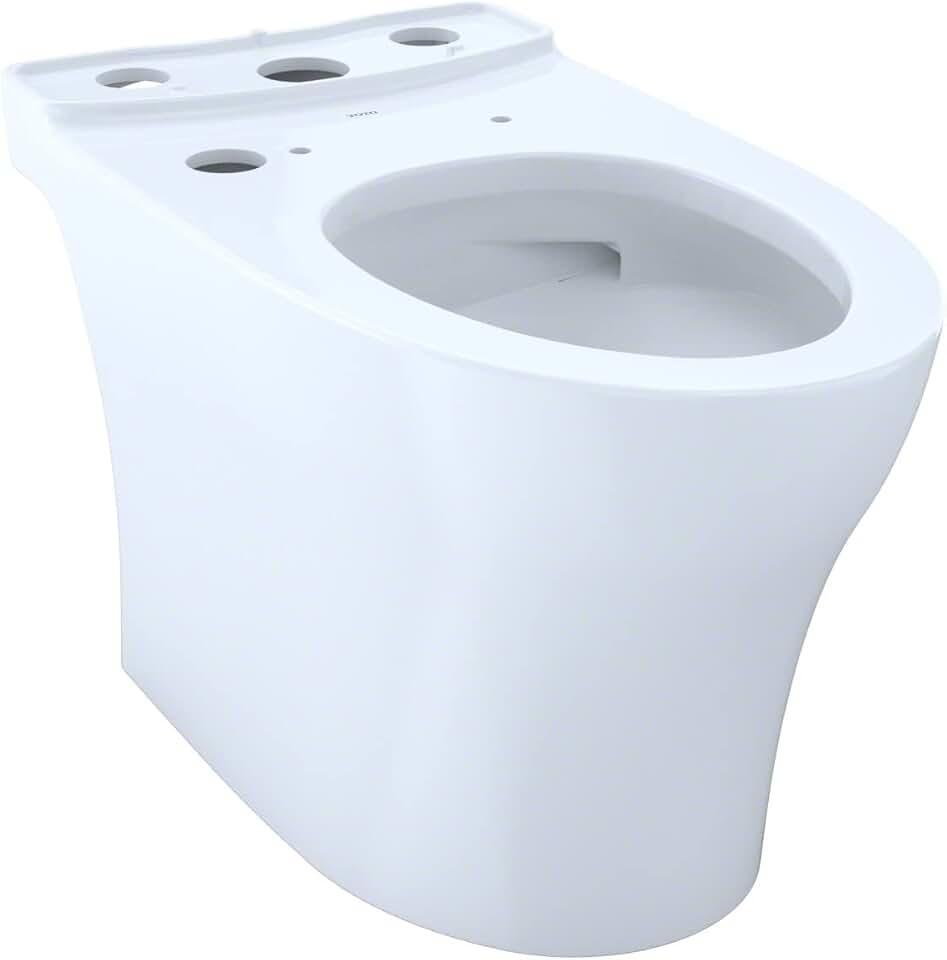 TOTO® Aquia® IV Elongated Universal Height Skirted Toilet Bowl with CEFIONTECT®, WASHLET®+ Ready, Cotton White - CT446CEFGNT40#01