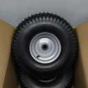 15x6.00-6nhs Lawn Mower Tires, Riding Lawn Mower and Tractor Front Tires, 15x6x6 Tire and Wheel for Residential and Commercial, 3" Offset Hub, 3/4" Bearing, 2Pack Gray, Load 570Lbs