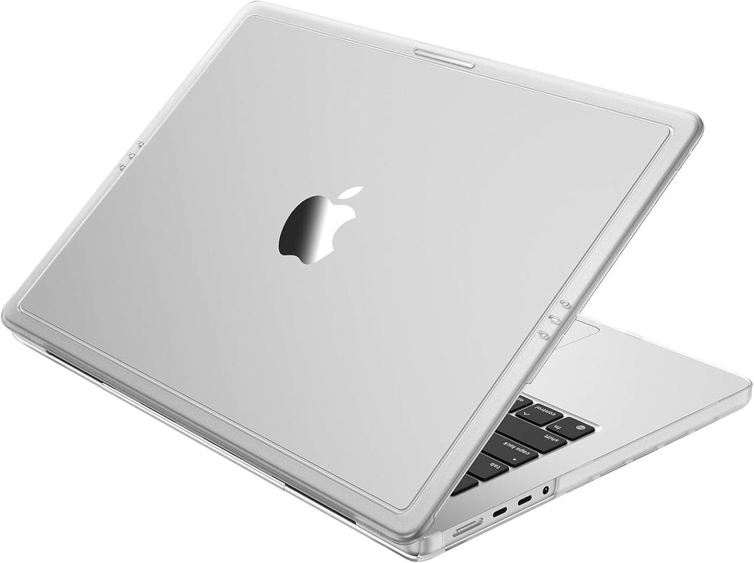 Macaset DuraGuard for MacBook Pro 14 inch Case | M5 M4 M3 M2 M1 Pro/Max 2026-2021 | EdgeFortify Tech | Anti-Crack Structure | Anti Scratch & Fingerprint | Hard Shell Laptop Cover | Matte Clear