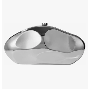 Shell Shape Acrylic Clutch Trendy Metallic Acrylic Evening Bag Shiny Egg Purses and Handbags for Women Wedding Party