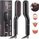 Mini Anti-Scald Beard Straightener Comb for Men with Auto-Shutoff | 3ulti-Function Hair Styler