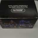 Christmas Lights Outdoor, 53 FT 486 LED Christmas Lights for Outside, Timer & Memory, Plug in 8 Modes Hanging Fairy Lights with 108 Drops for House Eaves Yard Patio Holidays Decorations, Multicolor