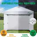 Acepic Canopy Sidewalls for 10x10 Pop Up Canopy Frame, Waterproof UV Protection Material for Outdoor Events, Courtyard, Vendor Booths (White, 3 PCS Sidewalls Only)