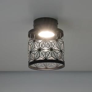 RV Ceiling Light 12V Flush Mount - Star Design Metal Shade with On/Off Switch, Durable Energy-Efficient LED Fixture for Camper, Trailer, Motorhome Interior Lighting