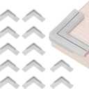 uxcell Corner Protectors, 12 Pcs Table Corner Protectors, Furniture Corner Guard and Edges Safety Bumpers for Table Edges and Sharp Corners (Star-Shaped, Grey) (Gray)