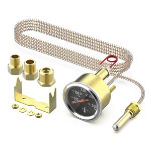 7-123 Water Temperature Gauge 50-140C/130-280F Coolant Temp Gauge Kit Mechanical Universal Fit for Automotive, Car, Truck, Motorcycle and Marine Engines