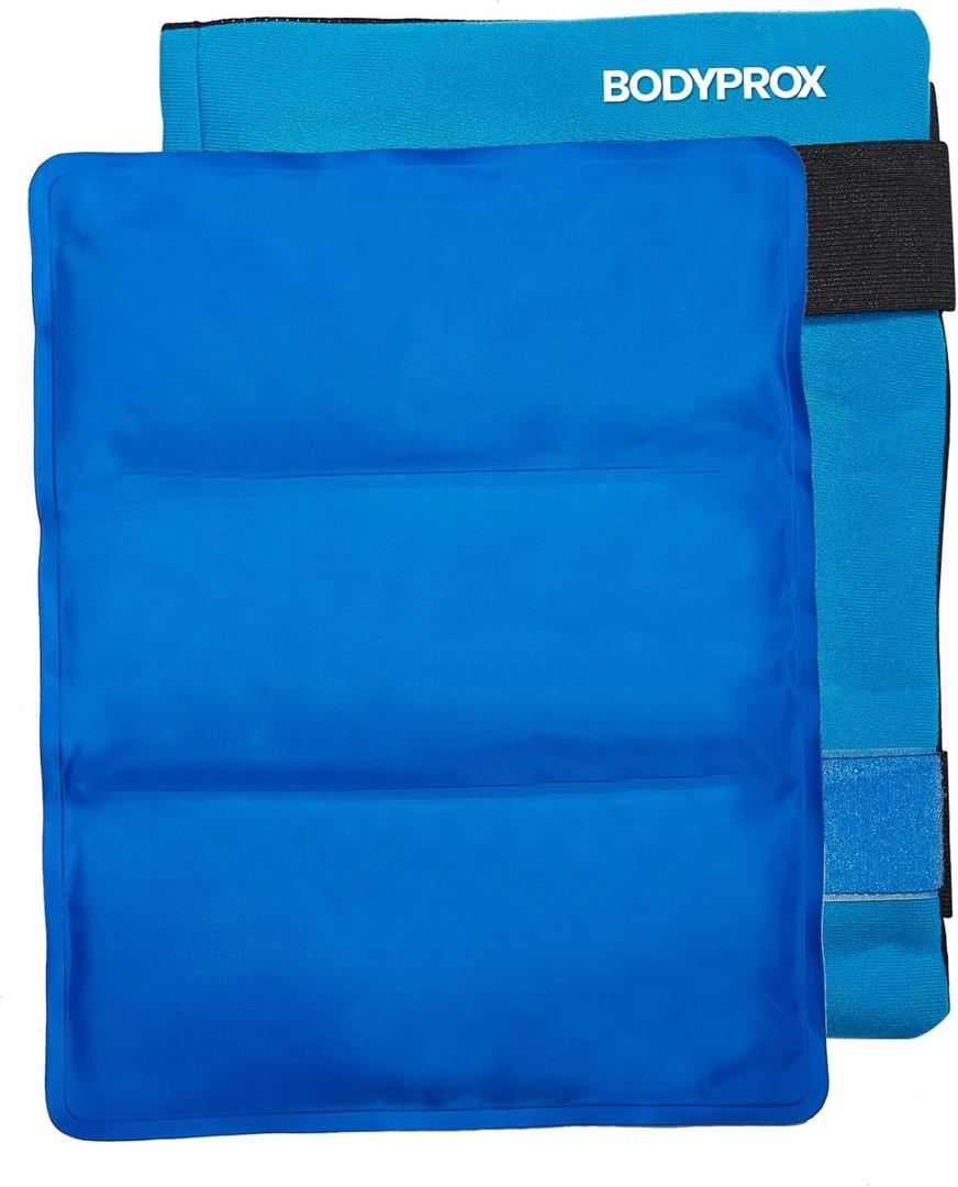 BODYPROX Flexible Large Gel Ice Pack for Shoulders, Arms, Back and Thighs. Hot & Cold Therapy Wrap