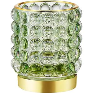 Makeup Brush Holder Organizer,Toothbrush Holders,Desk Pen Pencil Holder,Multifunctional Vintage Glass Brush Cup (A38-5-US/Green/S)