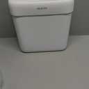 MOPALL Small Bathroom Trash Can with Lid, 2.6 Gallons / 10 L Slim Plastic Garbage Bin with Pop-Up Lid, Mini Waste Basket Can Dog Proof for Kitchen, Bedroom, Office, Laundry, Toilet, Rv, White