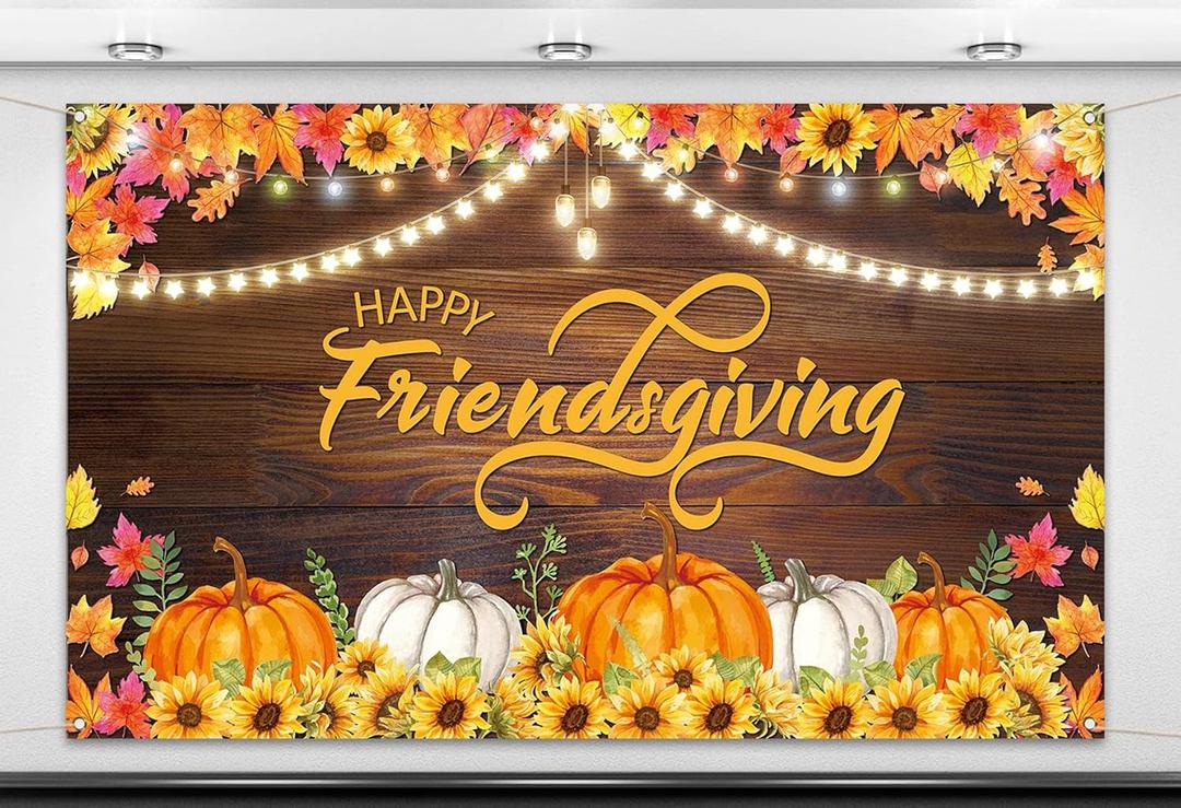 29Pcs Friendsgiving Party Decorations, Banner Size: 80"x60"