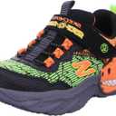 Skechers Kids Boy's Dino-Lights Sneaker (1 Little Kid, Black/Orange)
