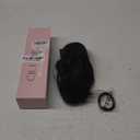 CJL HAIR Claw Clip Short Ponytail Hair Extensions Bendable Metals Messy Bun Hair piece Wavy Curly Fake Hairpieces (Jet Black, Straight, 8inch)