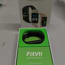 FITVII FINO 2 Slim Fitness Tracker, Smart Watch with Blood Oxygen, Sleep Monitor, 24/7 Heart Rate & Blood Pressure, IP68 Waterproof Health Activity Trackers with Calories Step Counter for Women Men