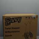 Stepper Machine with Resistance Bands, Mini Stepper with 300LBS Weight Capacity, Twist Stepper for Full Body Workout, Adjustable Step Height, Smooth and Quiet, Step Machine for Men Women