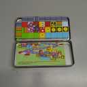 tinytrek 35 PCS Mini Magnetic Tiles Travel Set with Portable Iron Storage Box, STEM Educational Magnetic Building Blocks for Kids Ages 3-8, Montessori Sensory Toys Gifts for Toddler, Boys & Girls