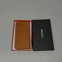 SHIELDON Case Wallet for iPhone 17 Pro 6.3-inch | Genuine Leather | Book Desgin | RFID Blocking Credit Card Slots | Magnetic Closure | Shock Absorbing Phone Cover | 2025 | Retro Light Brown