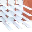 12 Pack - 12 inch White Hidden L Shelf Bracket (1/5 Inch Thicked) Iron Floating Shelf Brackets Rustic Industrial Metal Brackets for Shelf Support